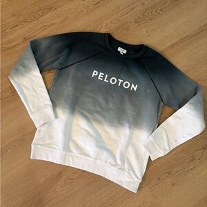 PELOTON | Ombré Gradient Sweatshirt Black and White Unisex XS